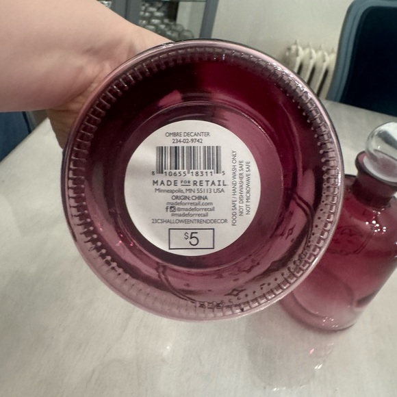 NWT Target Set of 2 Halloween Decor Ombré Bat Glass Apothecary Jars - Picture 4 of 4